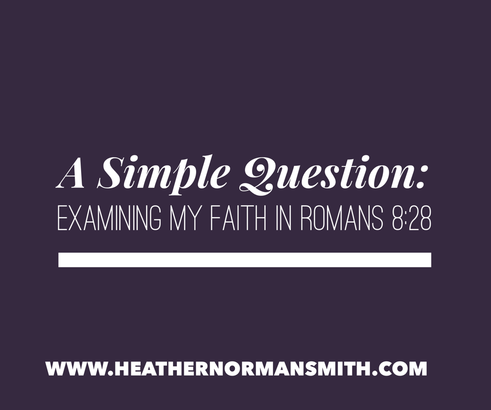 Examining My Faith in Romans 8:28