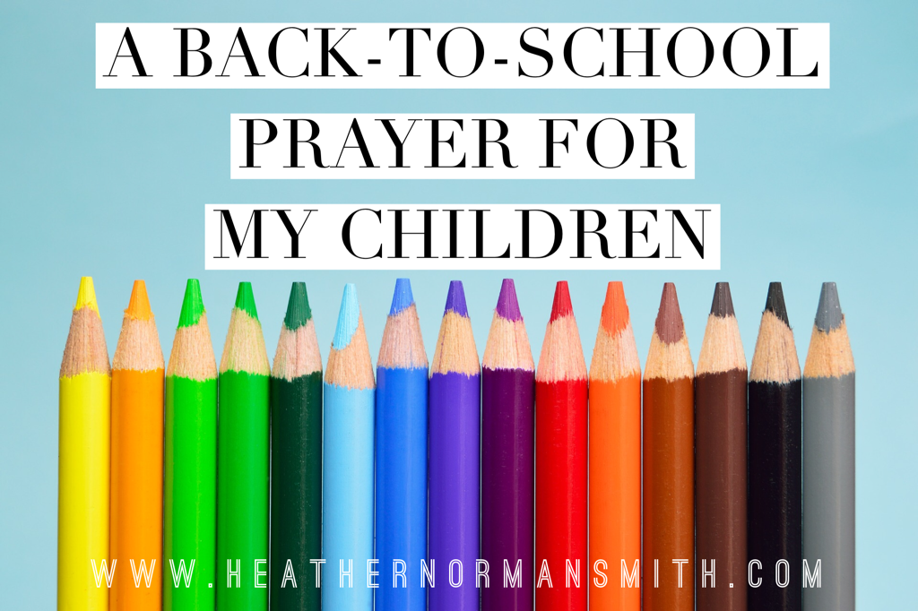 A Back-to-School Prayer